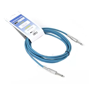 INVOTONE ACI1302 B - инструментальный кабель, 6,3 джек моно <-> 6,3 джек моно, длина 2 м (синий)