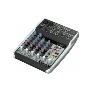 BEHRINGER Q802USB - микшер 2 микрофонных пред, 1 FX посыл, 1 стерео Aux возврат,2-Bus, встр. USB