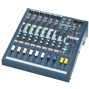 SOUNDCRAFT EPM6 - микшерный пульт 6 моно, 2 стерео, 2 Aux, фейдеры 60мм. Возможен монтаж в рэк, крепле