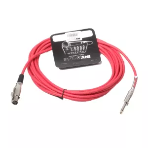 INVOTONE ACM1005 R - микрофонный кабель, 6,3 джек моно - XLR (мама), (красный)