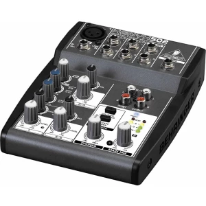 BEHRINGER 502 - микшер, 5 входов, выходы основ.микса, стереовыход на наушники и CD/tape, эквалайзер