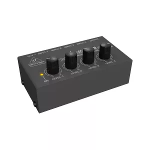 BEHRINGER MX400 - микшер, 4-канальный линейный, сверхкомпактный