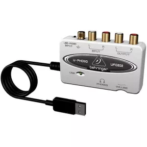 BEHRINGER UFO202 - цифровой аудиоинтерфейс с предусилителем, для оцифровывания записи с ленты и вини