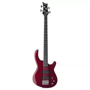 DEAN E1 TRD - бас-гитара, серия Edge 1, 24 лада, менз.34, HH, 1V+1T, цвет прозрачный красный