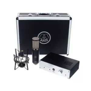 AKG P820 - микрофон ламповый , предусилитель, SH300 'паук', КЕЙС