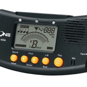 FZONE FMT-60A Тюнер хроматик, Метроном, черный, опт 50 шт
