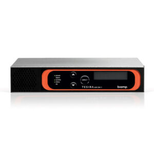 Biamp TesiraLUX OH-1 Цифровой декодер видео, 1 выход HDMI, 2 симметричных аудиовыхода типа Phoenix, порты AVB: RJ-45 (1Gb) и SFP+ (10Gb), 4 контакта GPIO, RS-232, OLED-дисплей, настройка и управление по Ethernet, ширина ? рэка, высота 1U